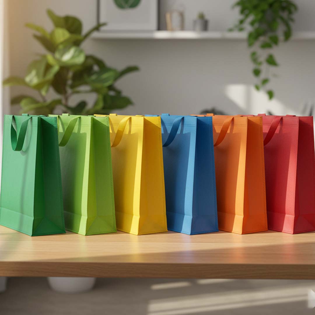 green ceylon non woven grocery bag set (all 6 bags) green ceylon non woven grocery bag set (all 6 bags)